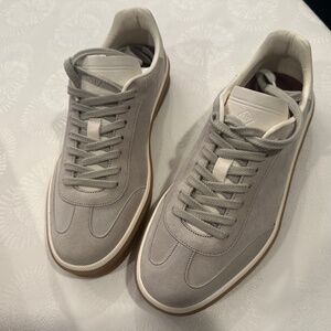 Loro Piana Tennis Walk Suede Sneakers